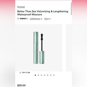 Better than sex Waterproof Mascara - Too Faced